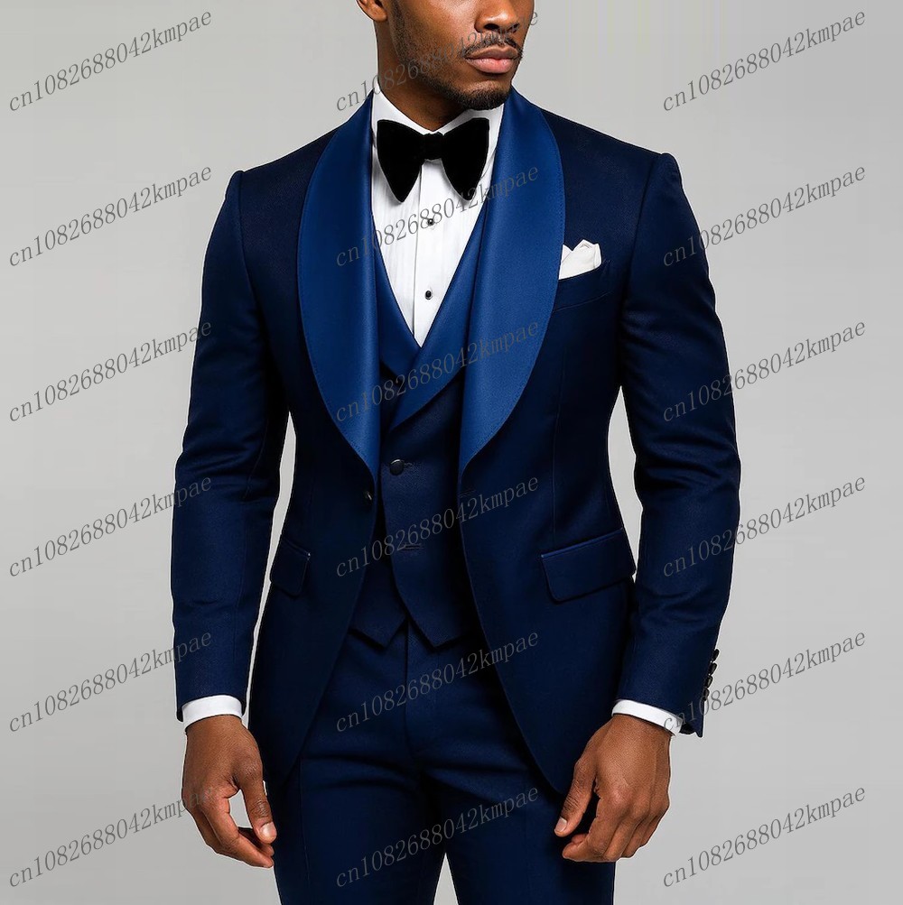 Men Formal Wear Vest - New Navy Blue Formal Men Suit