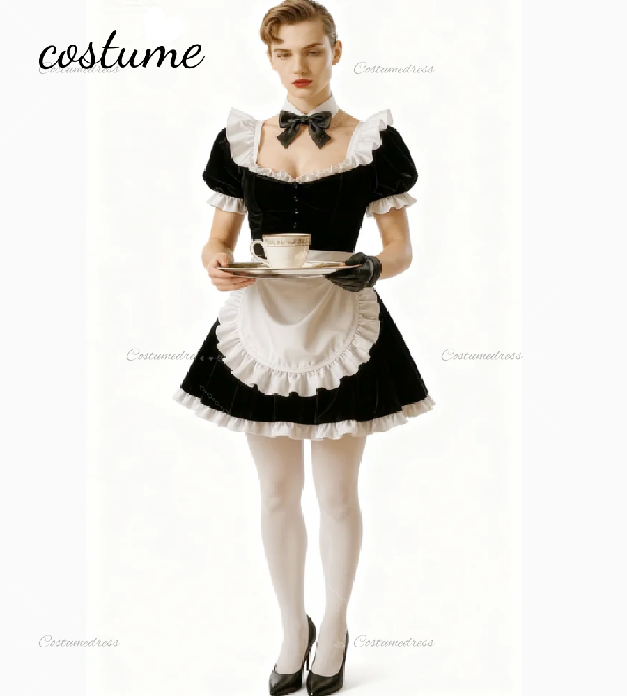 Men Formal Wear All Black - Chic Little Black Man In Maid