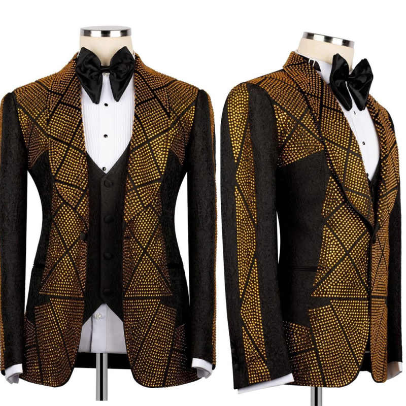 Gold Beads Men Suit Attire For - đánh giá và giá Men'S Formal Wear Attire