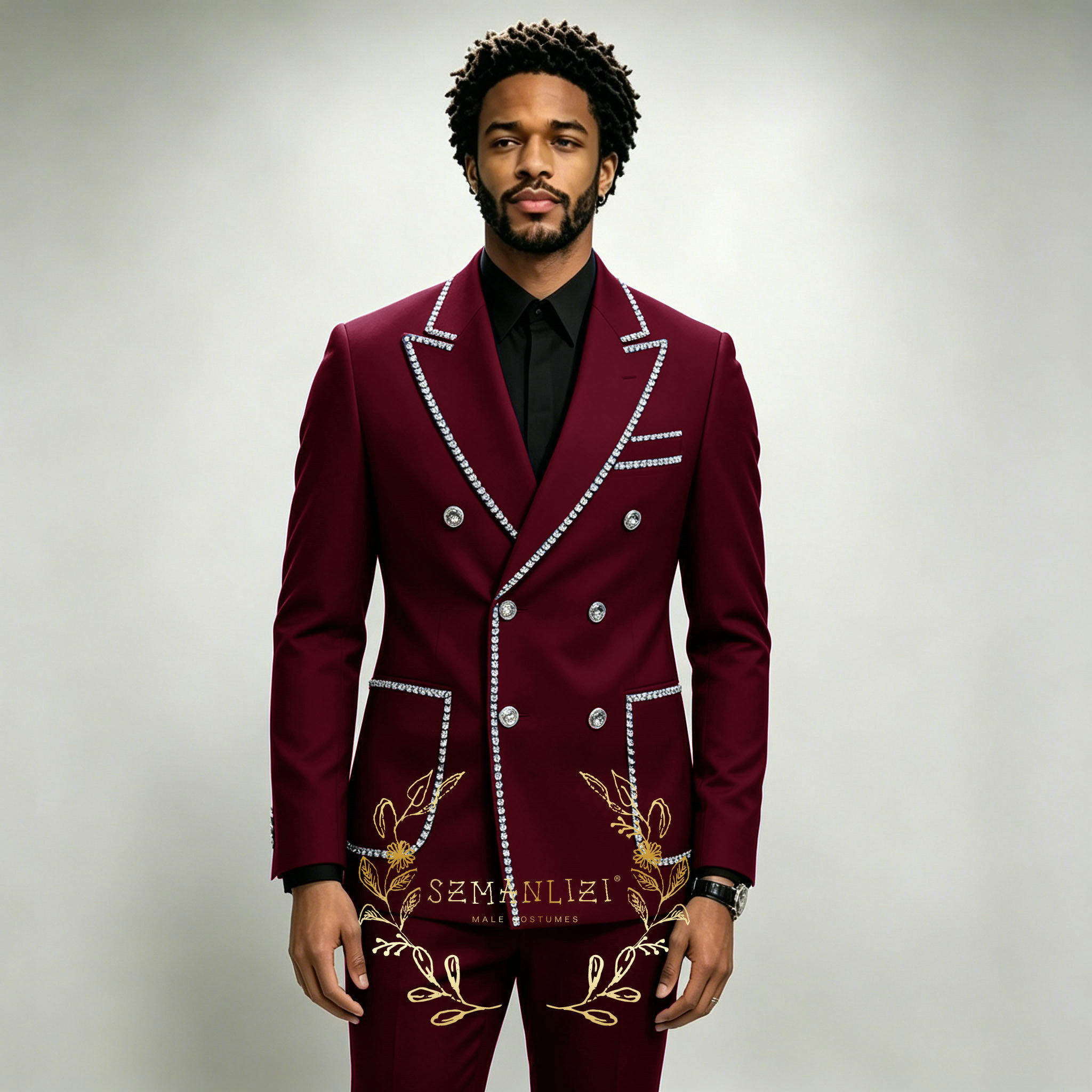 Luxury Men's Suits 2 Pieces Ro - đánh giá và giá Men Formal Wear Blue