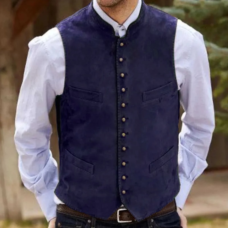 Men Vest Coffee Suede Velvet S - đánh giá và giá Men Formal Wear Vest