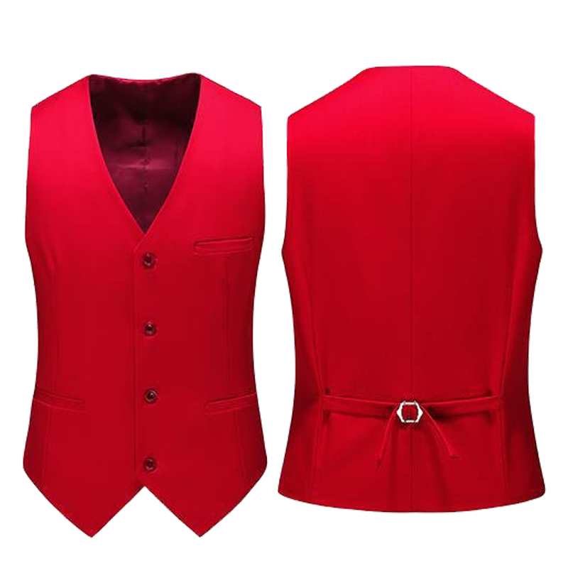 19 Colors Men Vest Solid Color - đánh giá và giá Men Formal Wear Vest