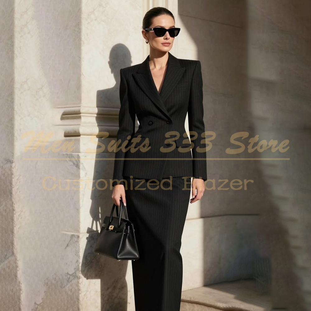 Designer Black Stripe Women's  - đánh giá và giá Men Formal Wear All Black