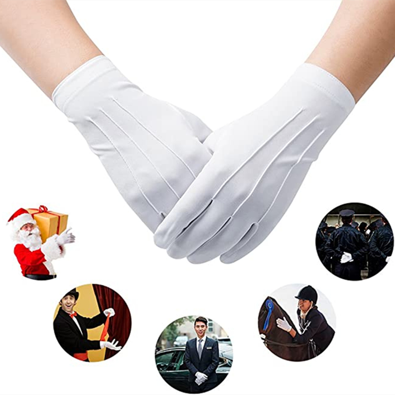 4PCS White Cotton Gloves Men F - đánh giá và giá Formal Wear Gloves Men