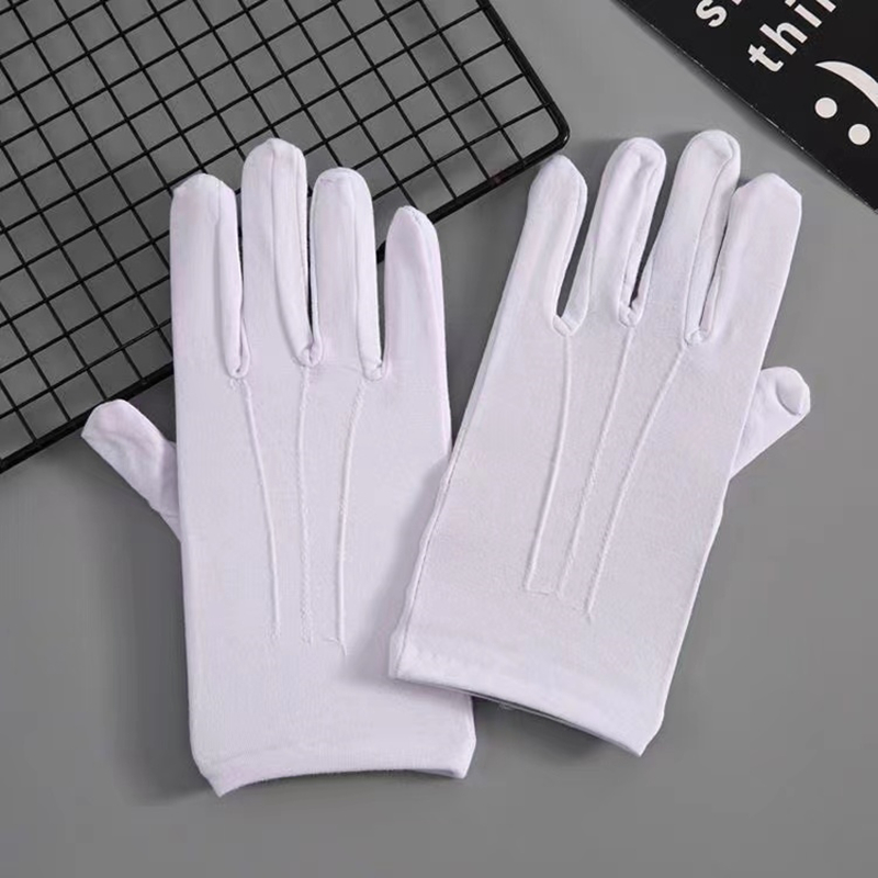 4PCS White Cotton Gloves Men F - đánh giá và giá Formal Wear Gloves Men