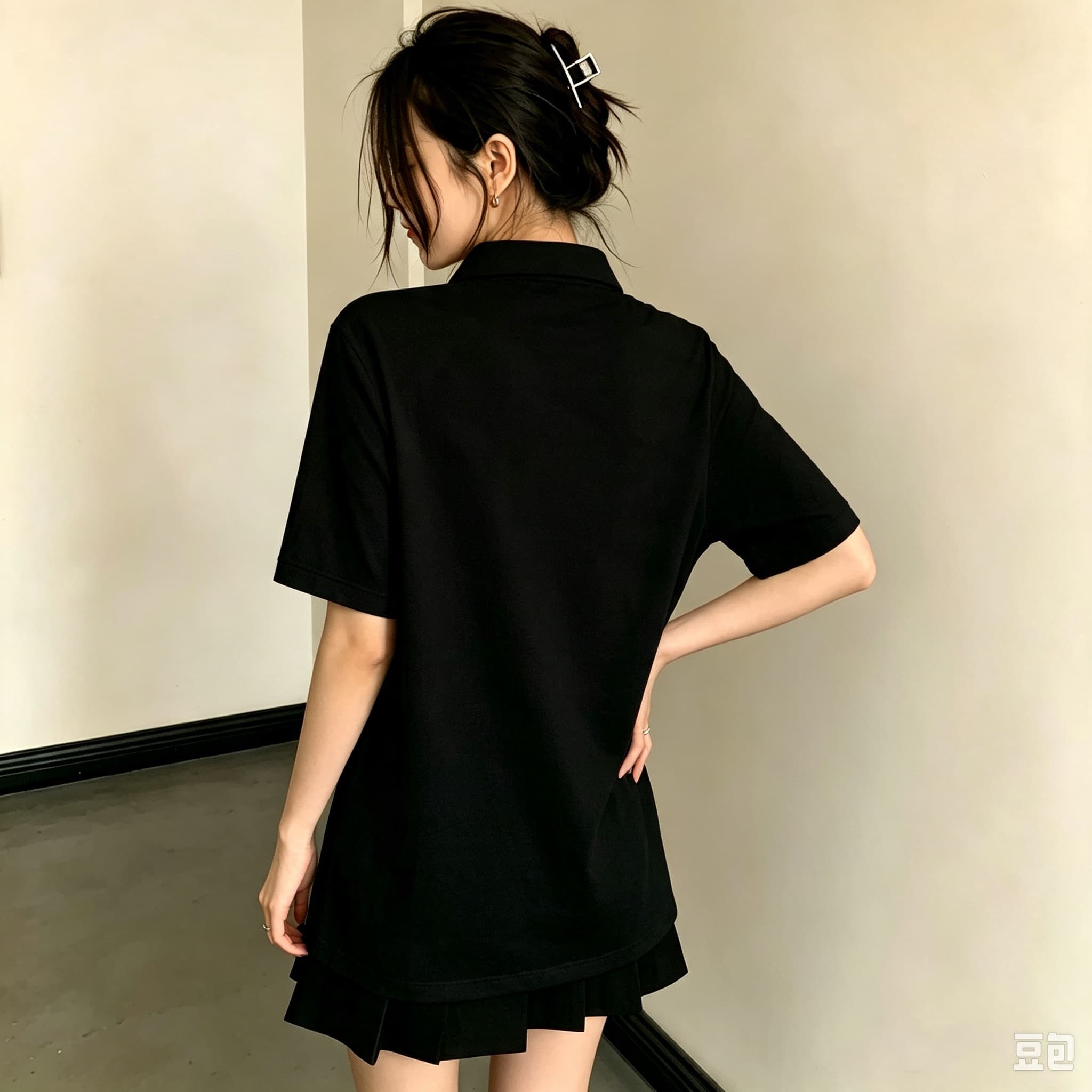 Casual Black Unisex Polo Blous - đánh giá và giá Men Formal Wear All Black