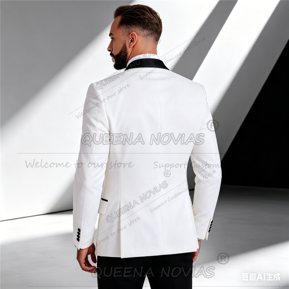 Elegant White Suit Men 3 Piece - đánh giá và giá Men'S Formal Wear Attire