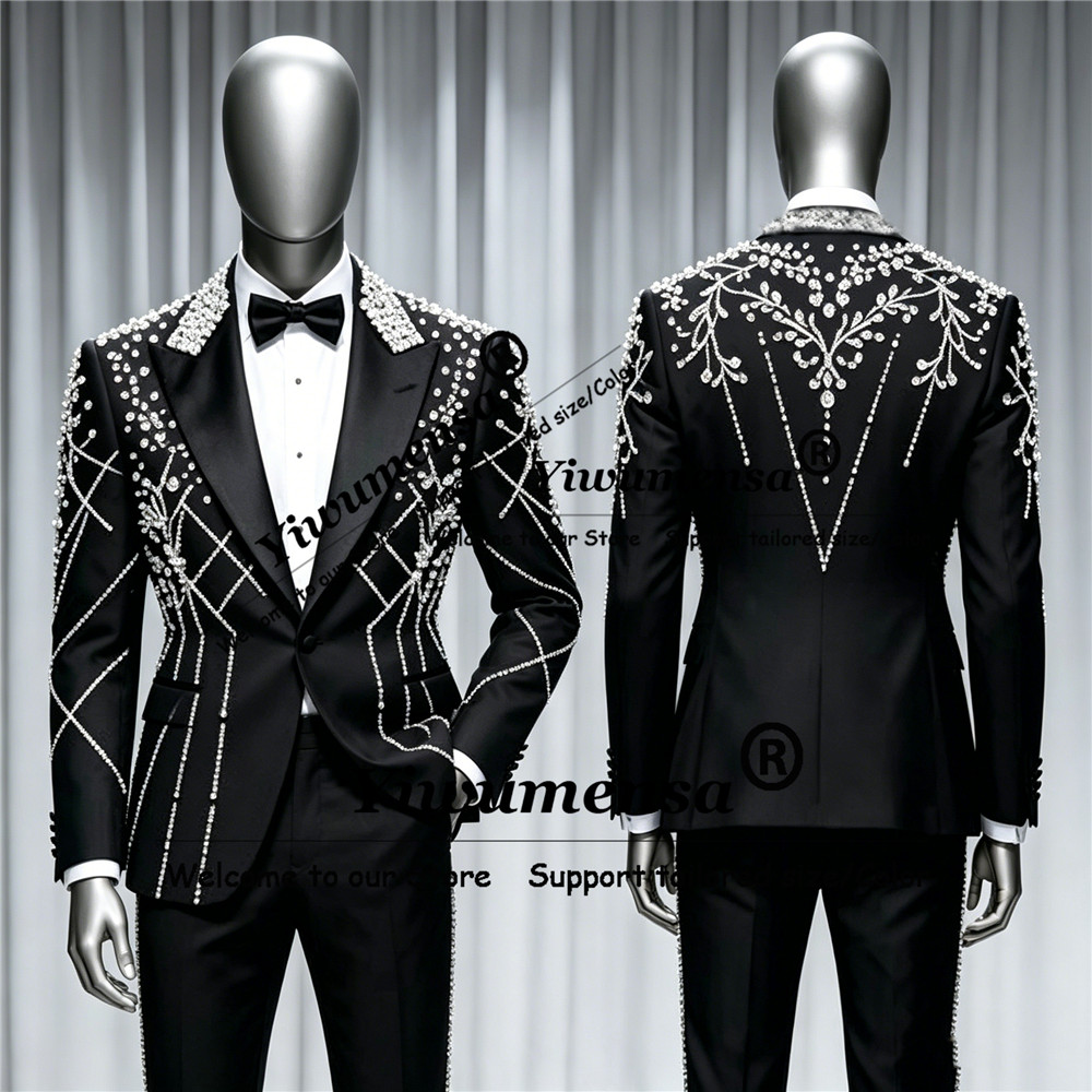 Male Fashion Diamond Beaded Su - đánh giá và giá Men'S Formal Wear Attire