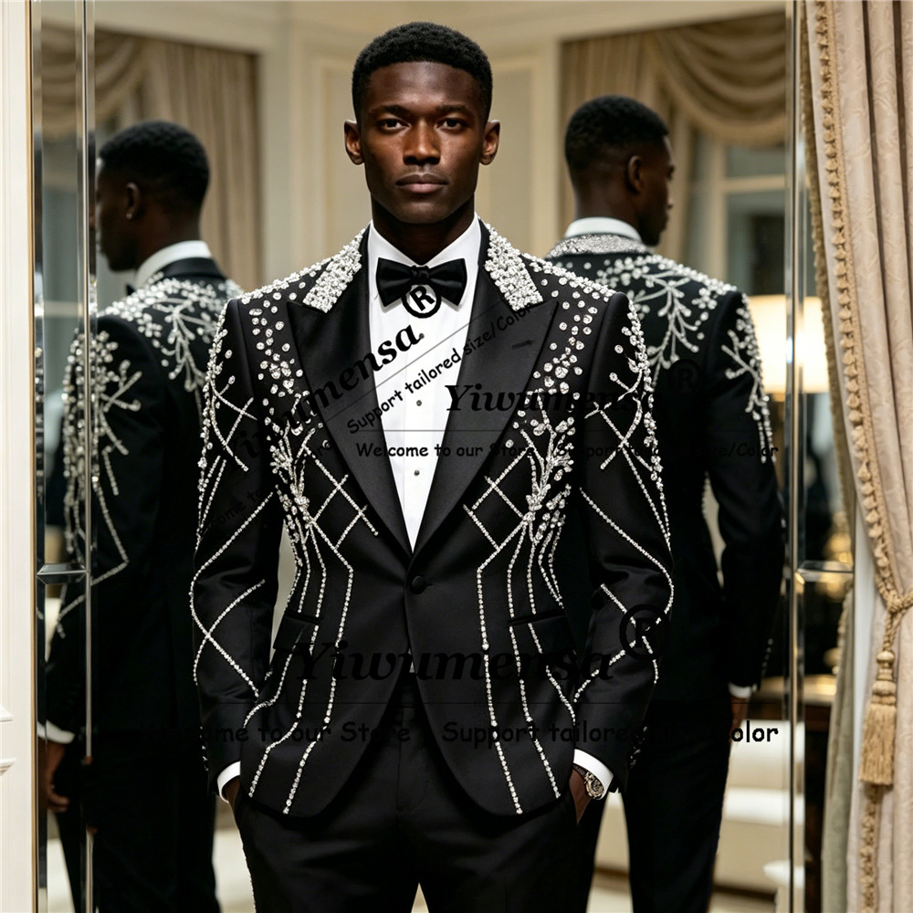 Male Fashion Diamond Beaded Su - đánh giá và giá Men'S Formal Wear Attire