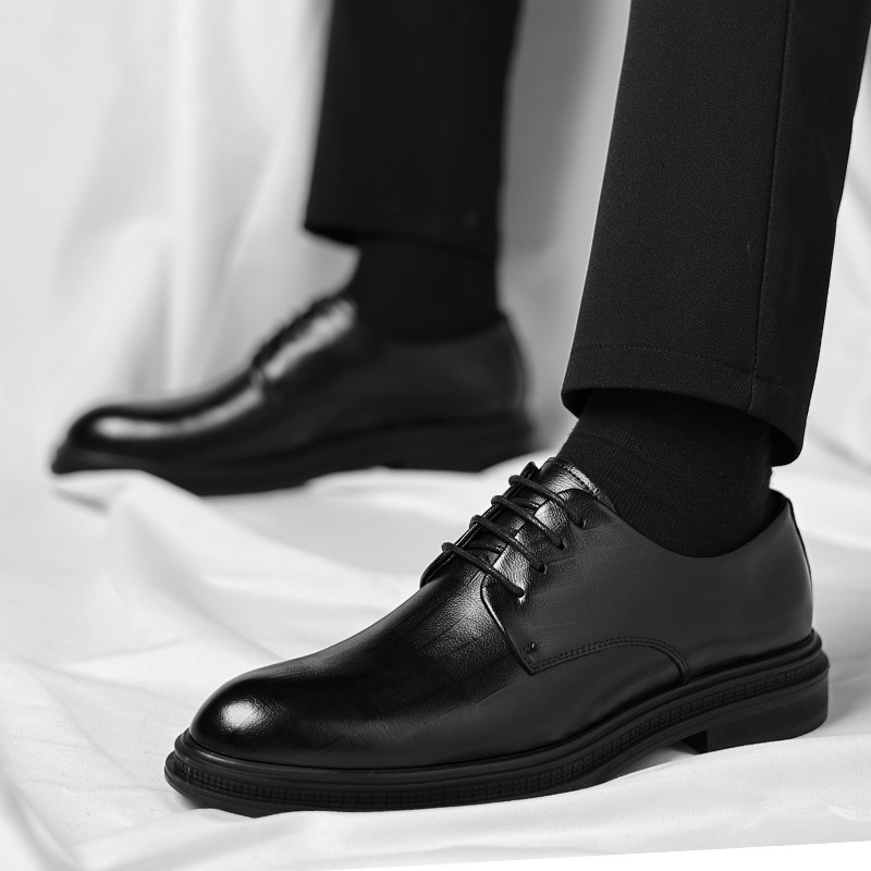 Mens Black Textured Leather Po - đánh giá và giá Men Formal Wear All Black
