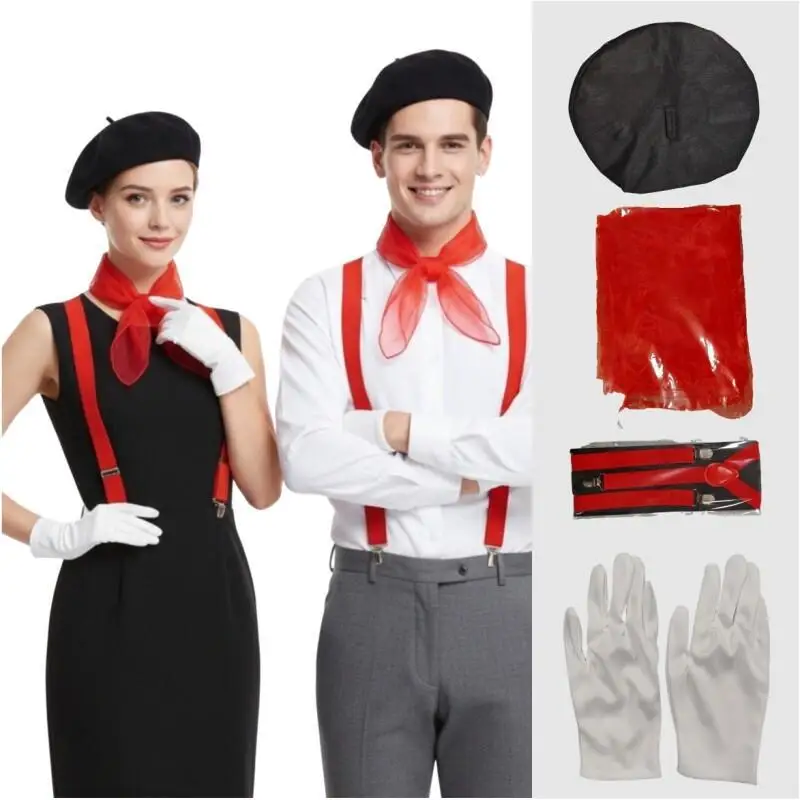 4PCS Men Women Mime Costume Ha - đánh giá và giá Formal Wear Gloves Men