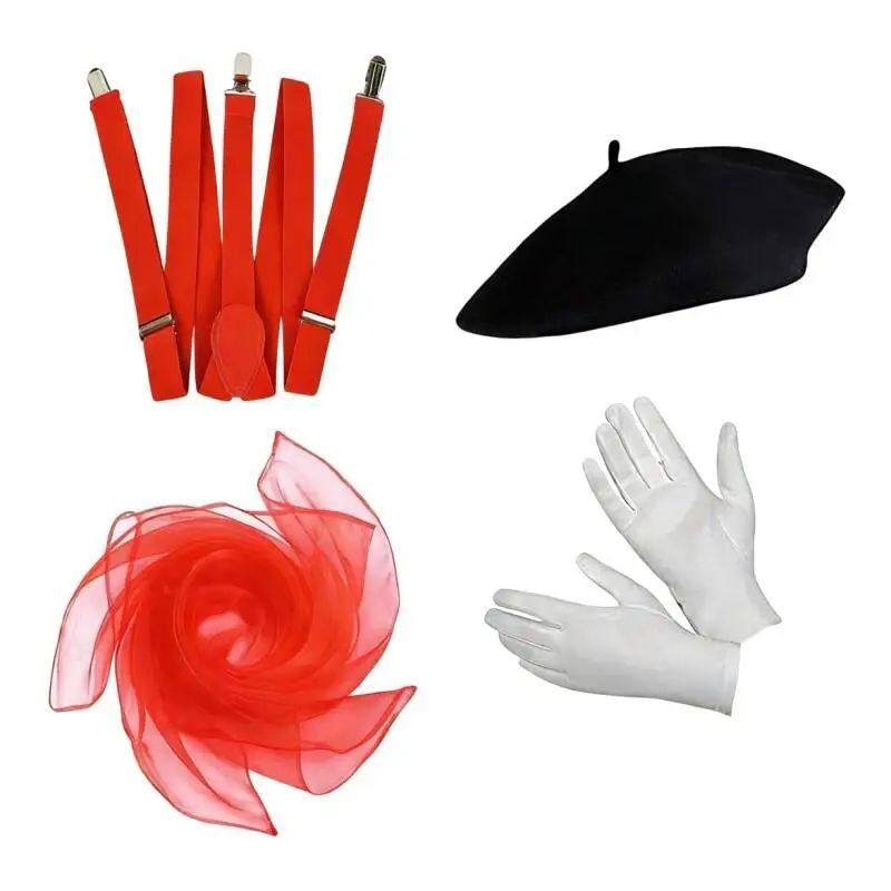 4PCS Men Women Mime Costume Ha - đánh giá và giá Formal Wear Gloves Men