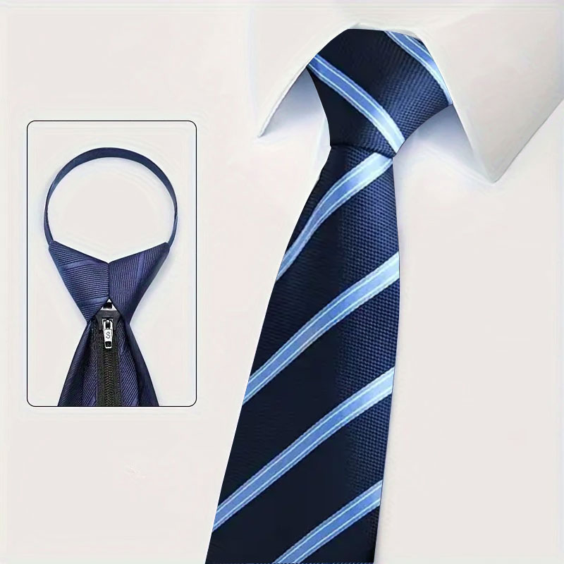 6Pcs Men's Zip Tie Ties 8cm (3 - đánh giá và giá Men Formal Wear Blue