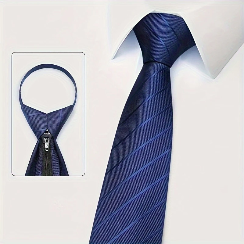 6Pcs Men's Zip Tie Ties 8cm (3 - đánh giá và giá Men Formal Wear Blue