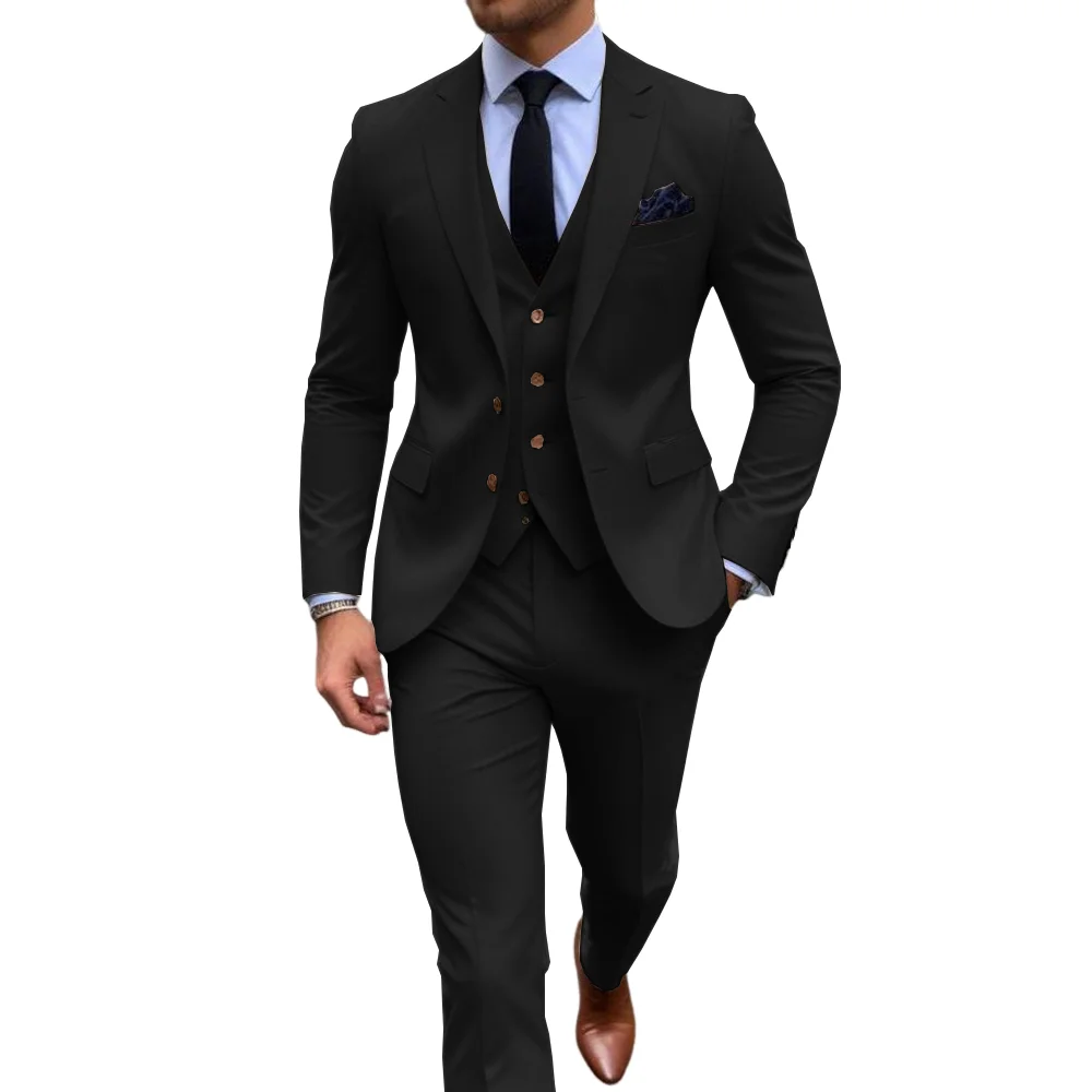 Men's Stylish Khaik 3 Piece Su - đánh giá và giá Men Formal Wear Shop
