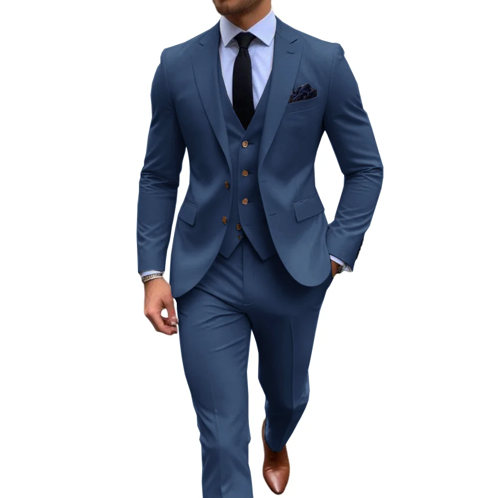Men's Stylish Khaik 3 Piece Su - đánh giá và giá Men Formal Wear Shop