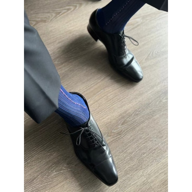 Male Dress Socks Blue Black Fo - đánh giá và giá Men Formal Wear Blue