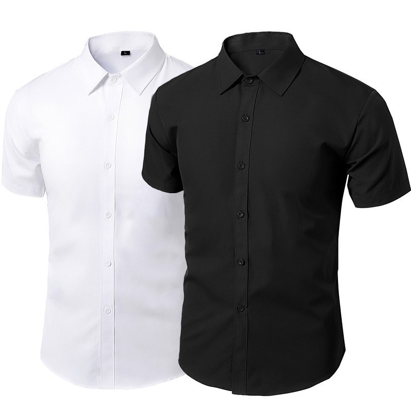 Black Cotton Formal Dress Shir - đánh giá và giá Men Formal Wear All Black