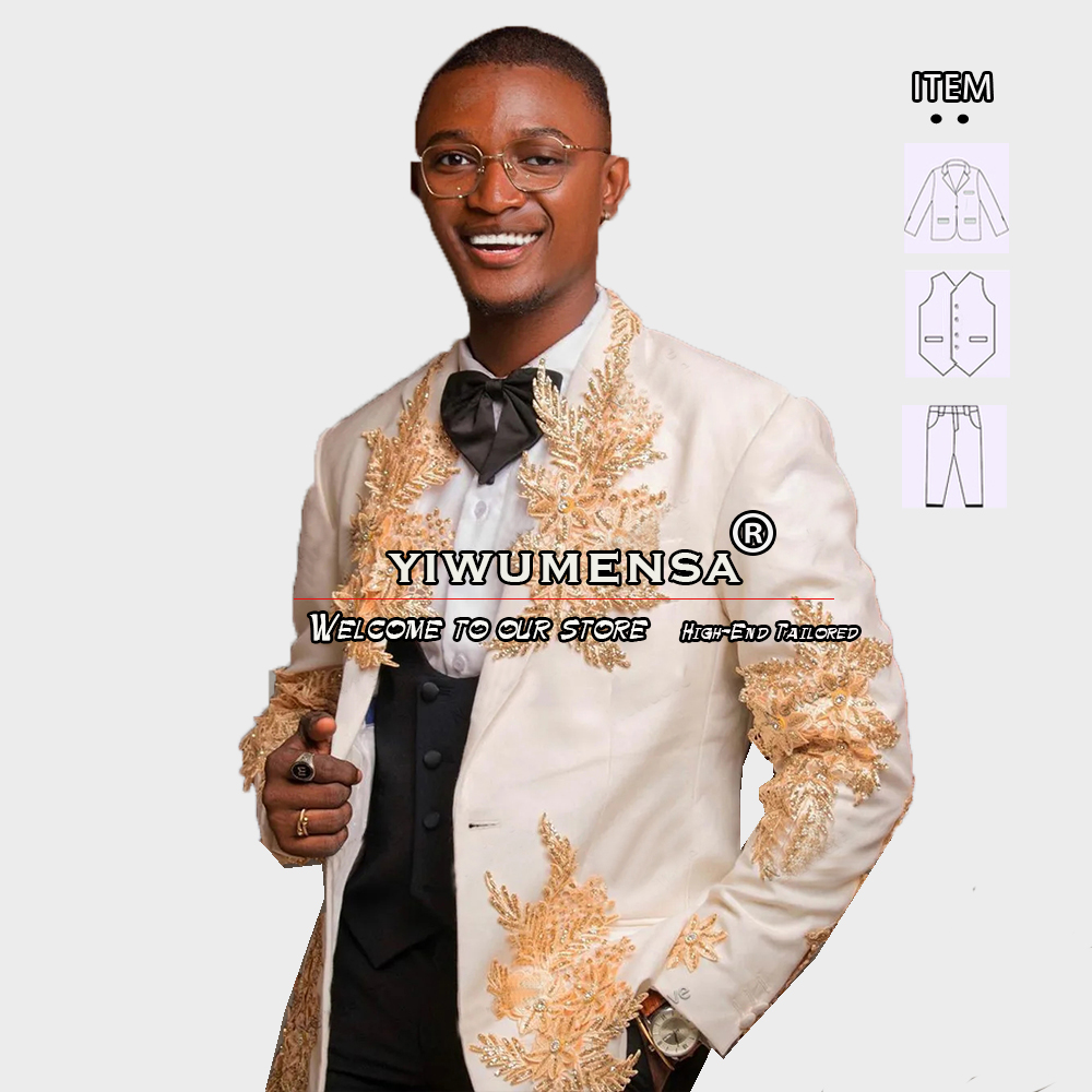 Customized 3 Pieces Suits Men  - đánh giá và giá Men Formal Wear Vest