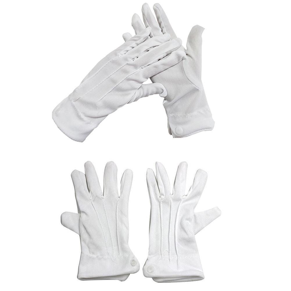 1 Pair White Cotton Gloves Adu - đánh giá và giá Formal Wear Gloves Men