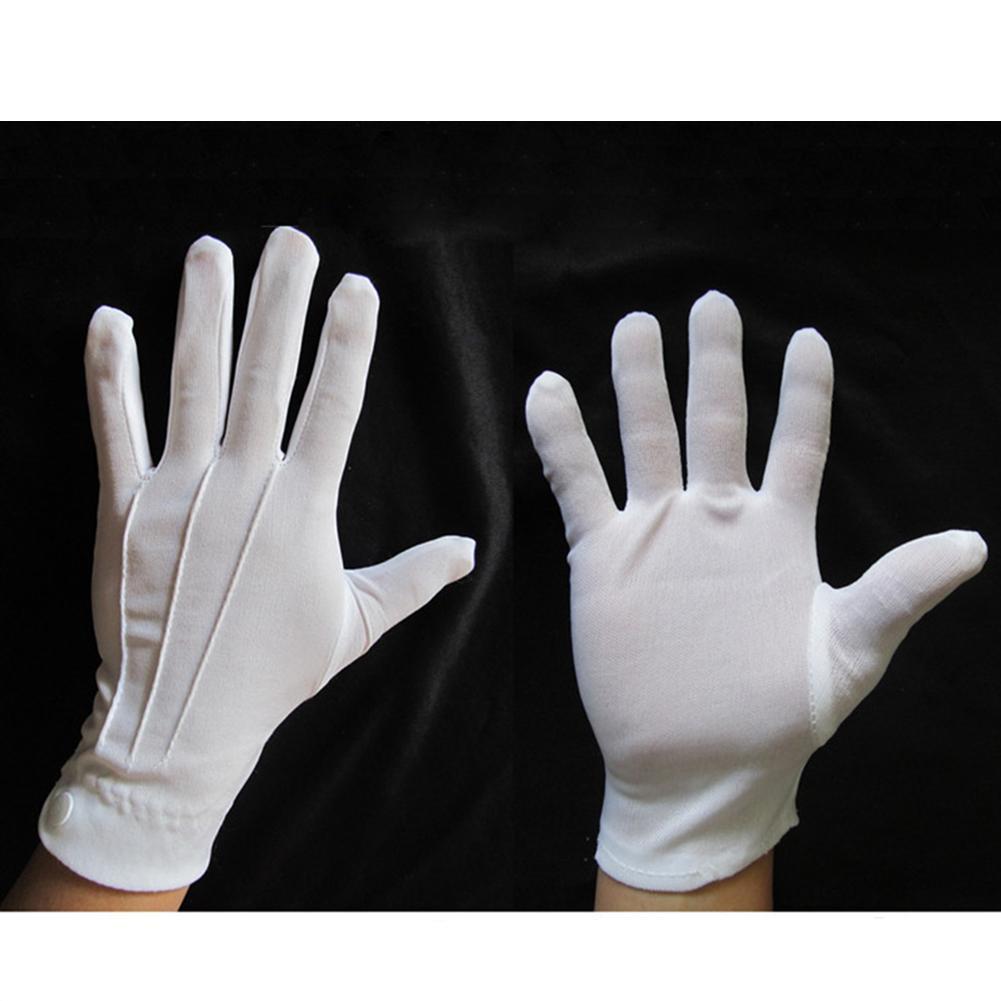 1 Pair White Cotton Gloves Adu - đánh giá và giá Formal Wear Gloves Men