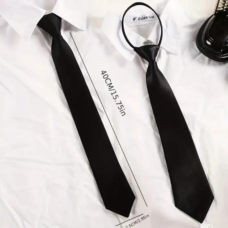 Matte Black Clip On Neck Tie U - đánh giá và giá Men'S Formal Wear For Funeral