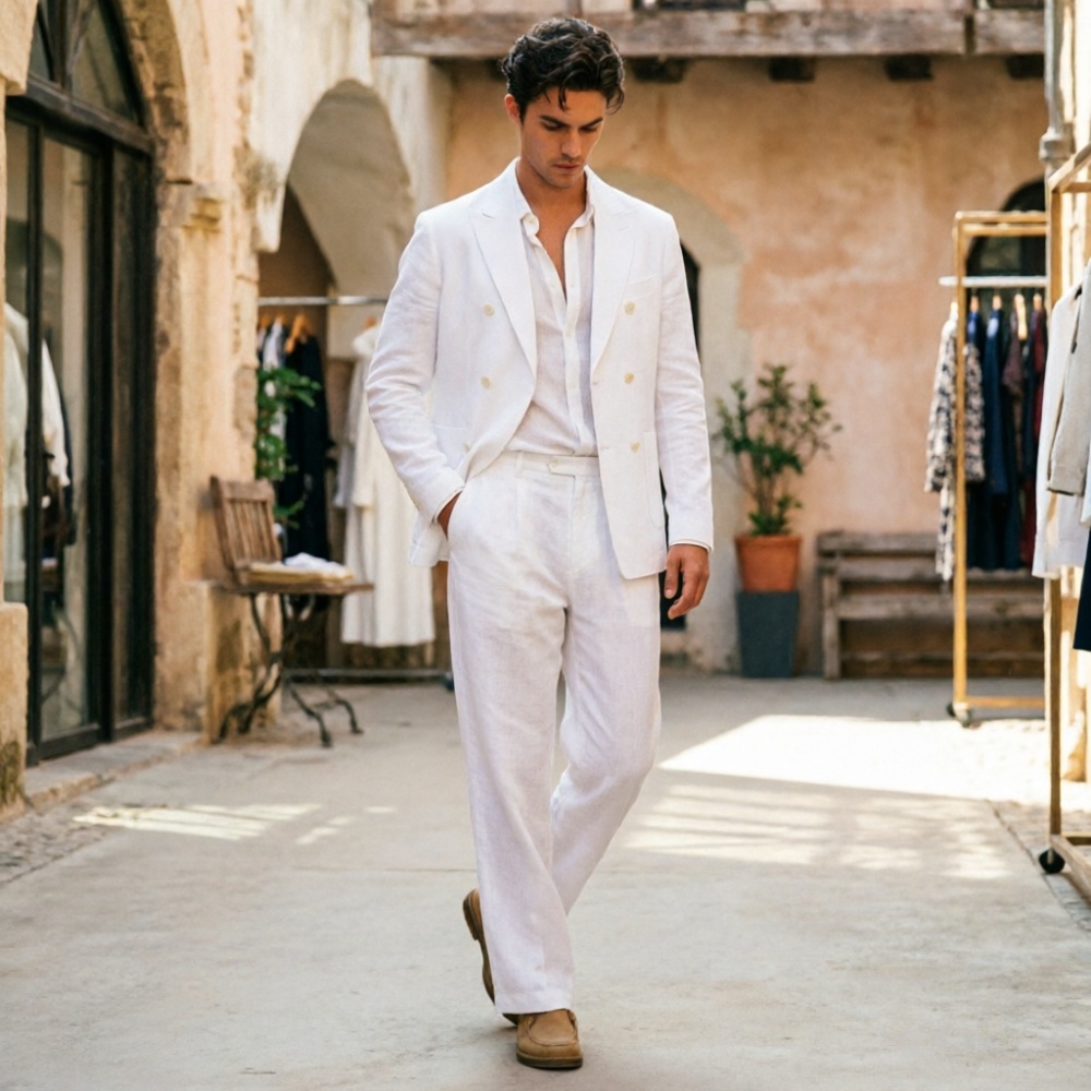 Sage Green Linen Men Suits Rel - đánh giá và giá Men'S Relaxed Formal Wear